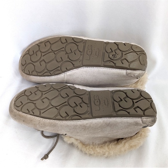 Ugg Alena Tall Moccasin Slippers With Rubber Soles - Size 6 Women's - Picture 8 of 9
